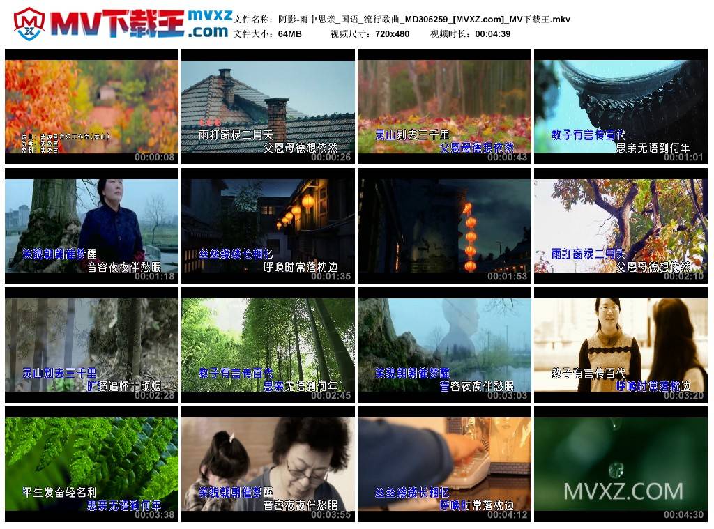 阿影-雨中思亲_国语_流行歌曲_MD305259